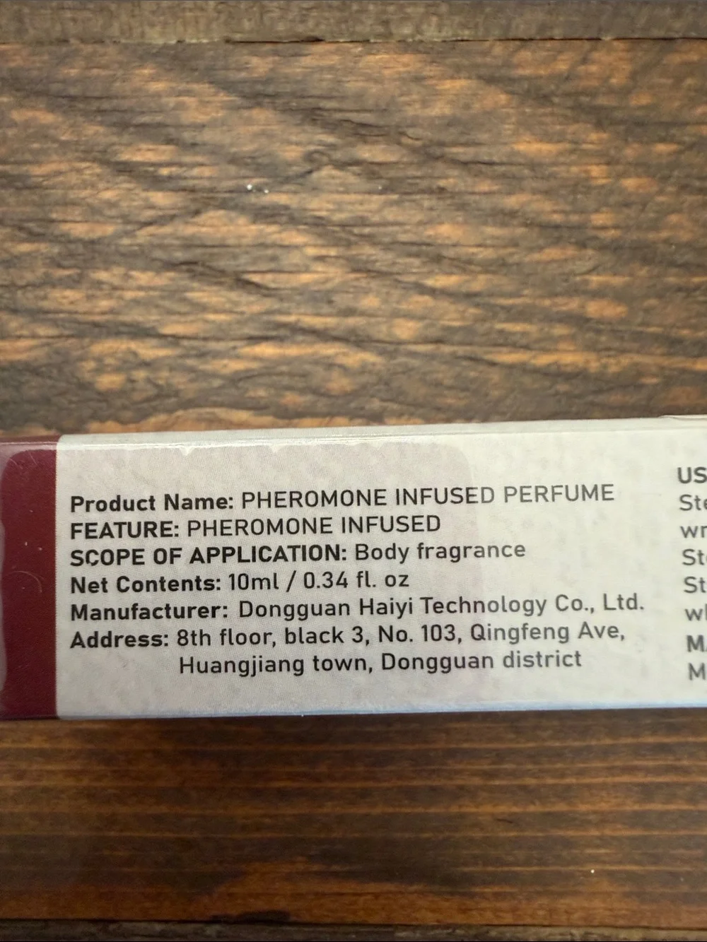 NIB Soug Lovefest Burning Cherry Pheromone Infused Perfume Travel Spray